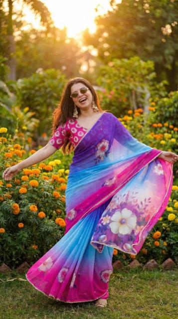 Svara digital print wholesalers sarees market